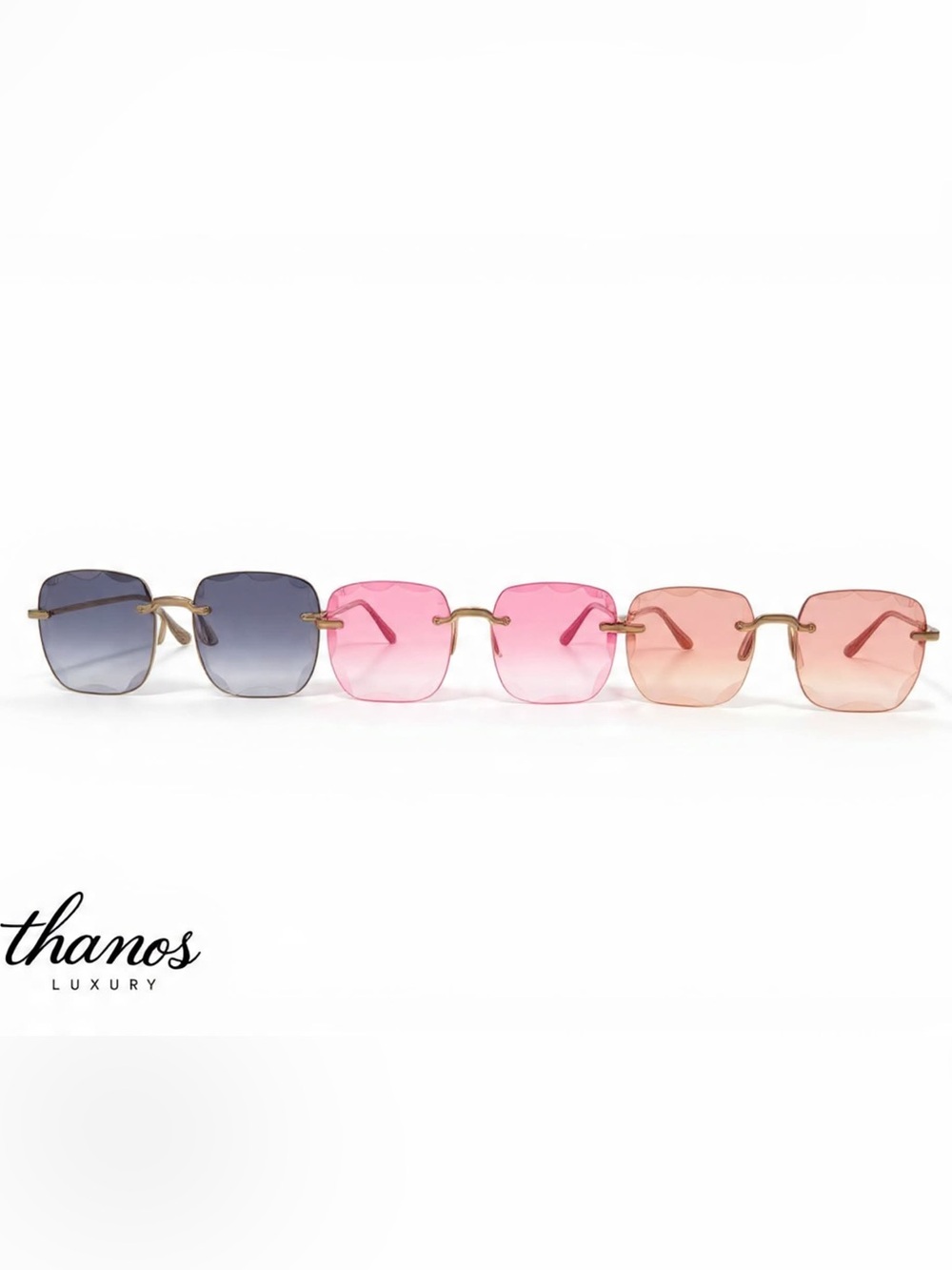 Gradient Rimless Sunglasses (Pick1)